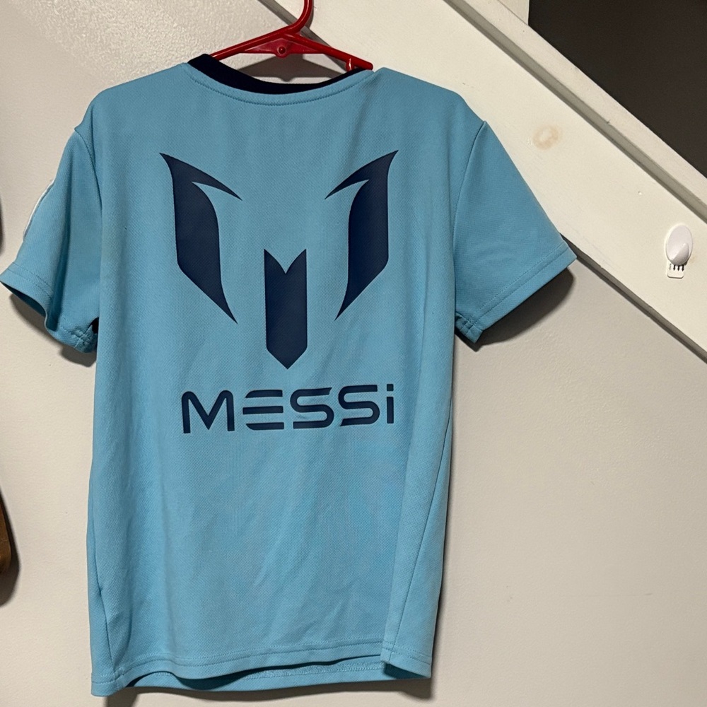 Kids Blue Messi Soccer Jersey - Picture 3 of 3